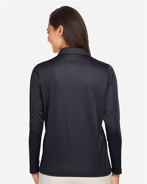 Black Women&#39;s Zone Performance Long Sleeve Polo - TT51LW