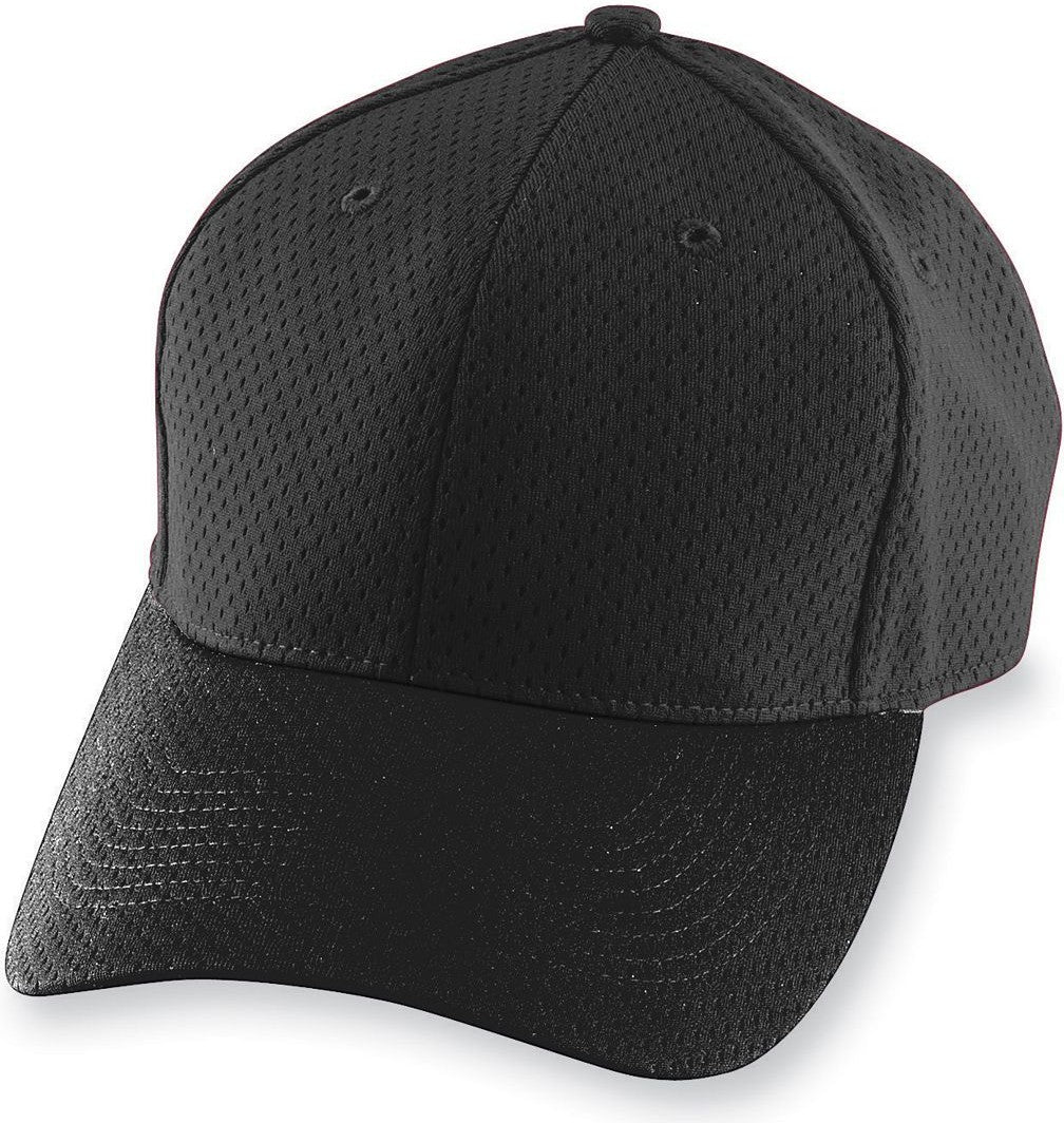 BLACK YOUTH ATHLETIC MESH CAP