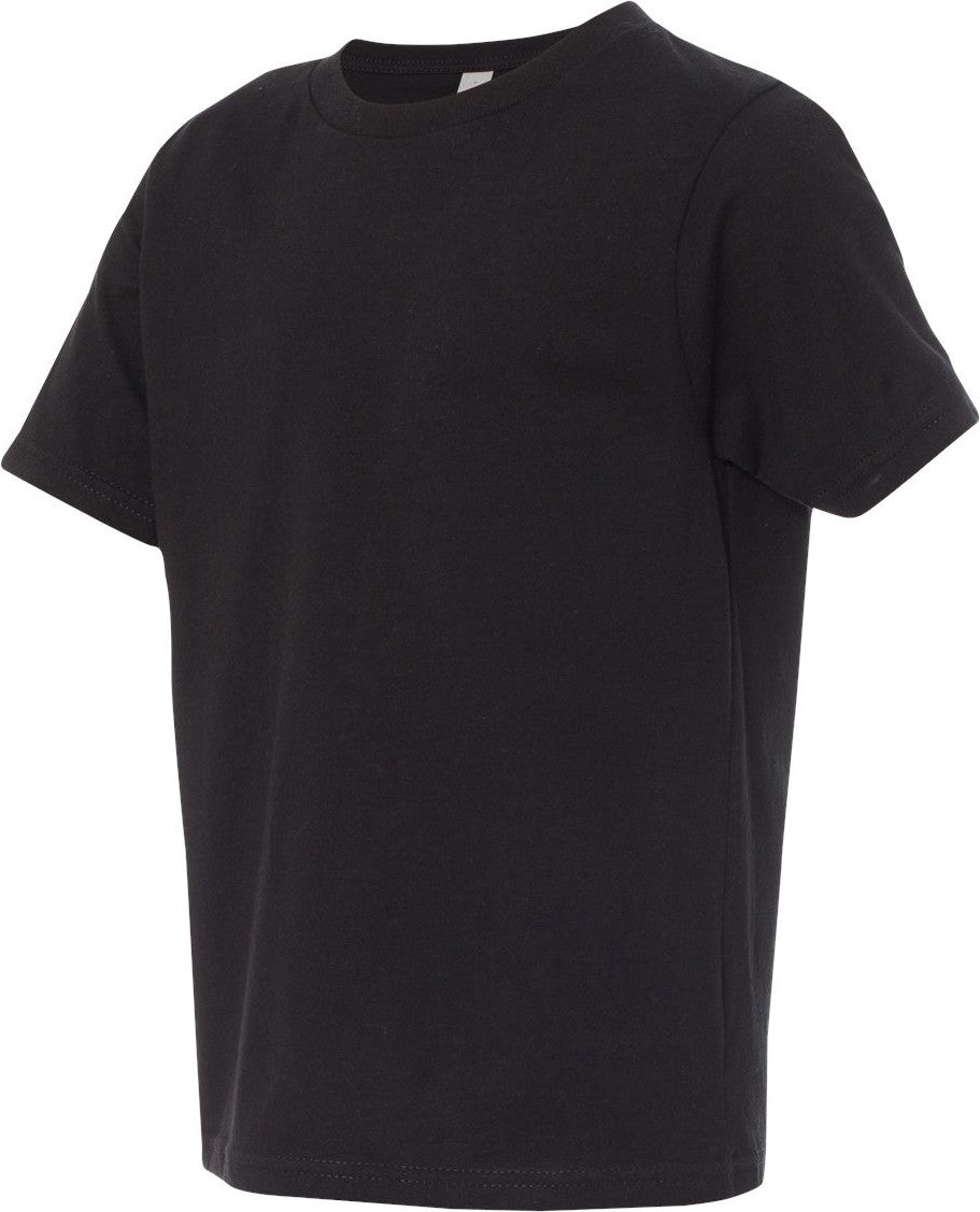 Black Youth Cotton T-Shirt - 3310