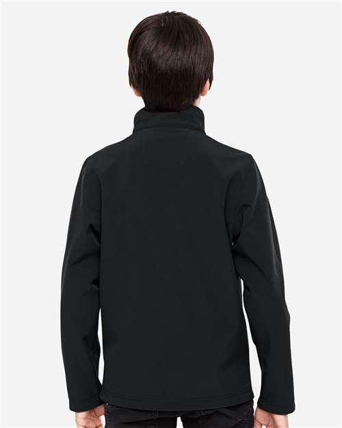 Black Youth Leader Soft Shell Jacket - TT80Y