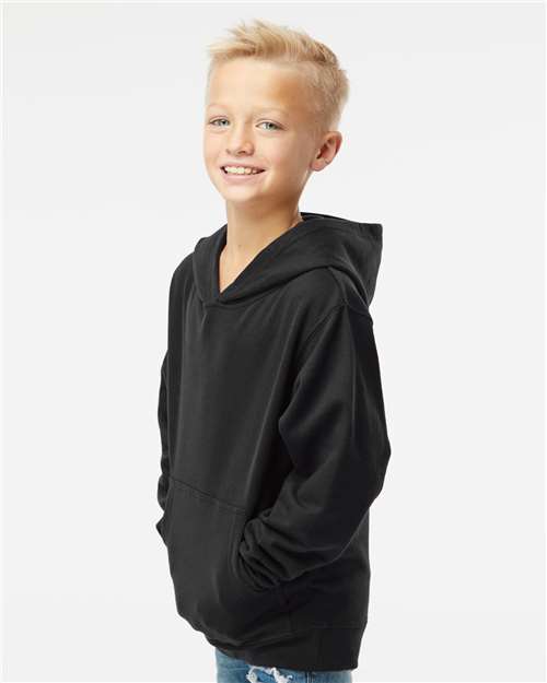 Black Youth Midweight Hooded Sweatshirt - SS4001Y