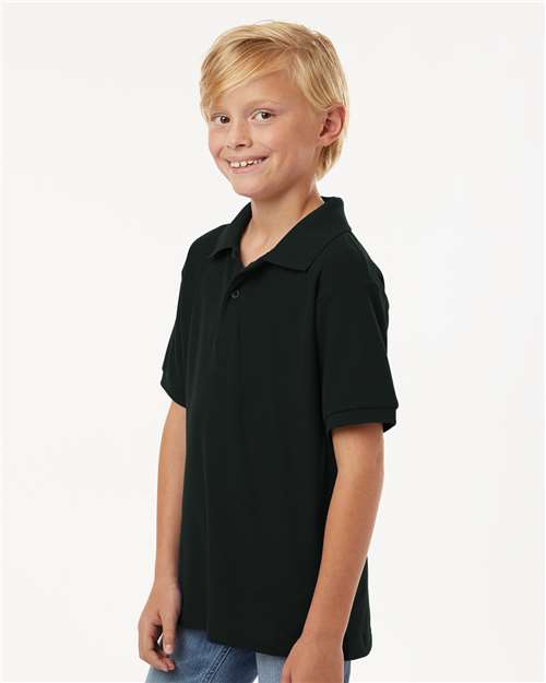 Black Youth Pique Polo - 62800Y