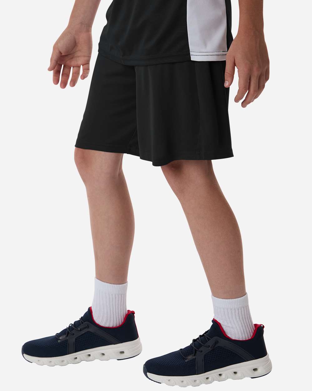 Black Youth Pro-Lock Performance 7" Shorts with Pockets - 48SH0Y