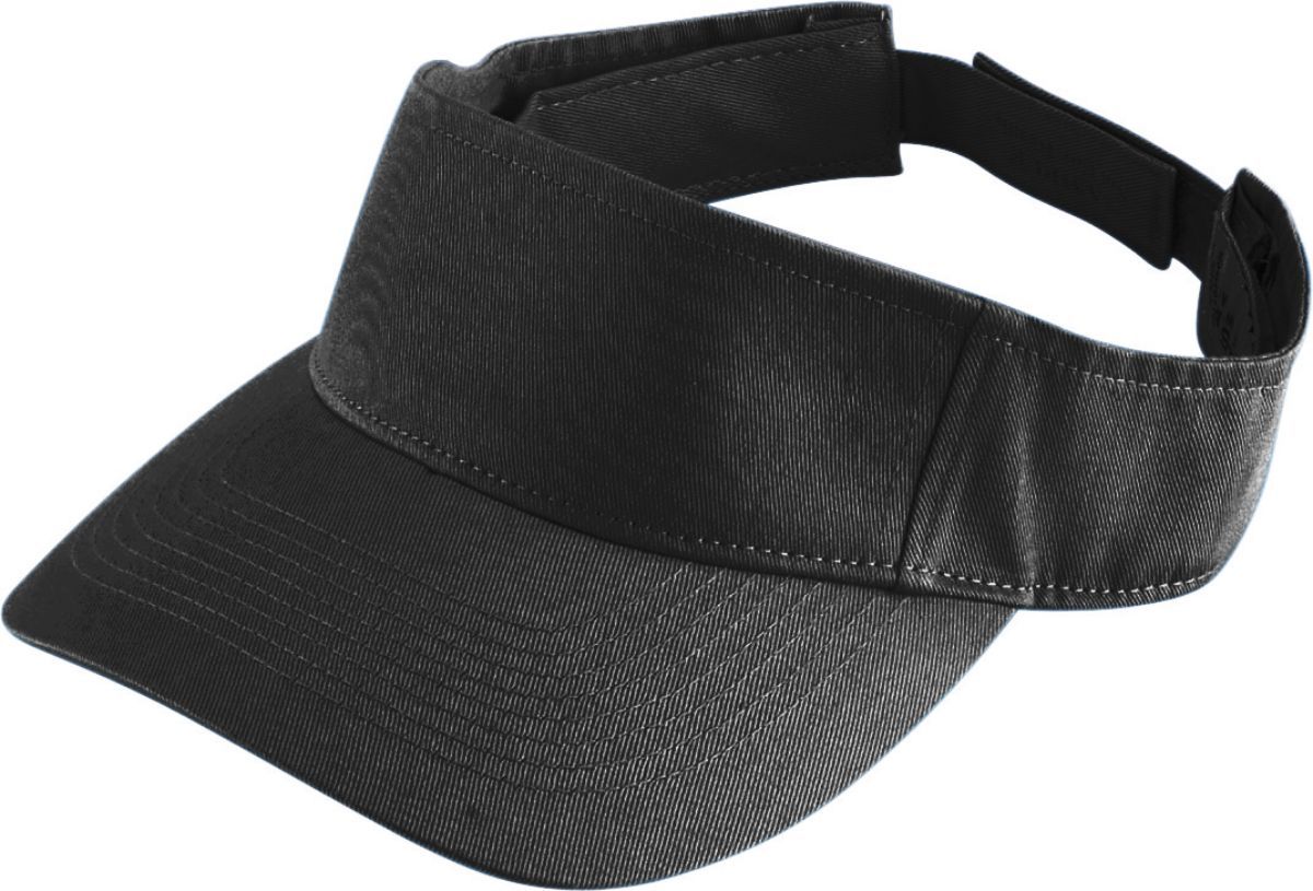 BLACK YOUTH SPORT TWILL VISOR