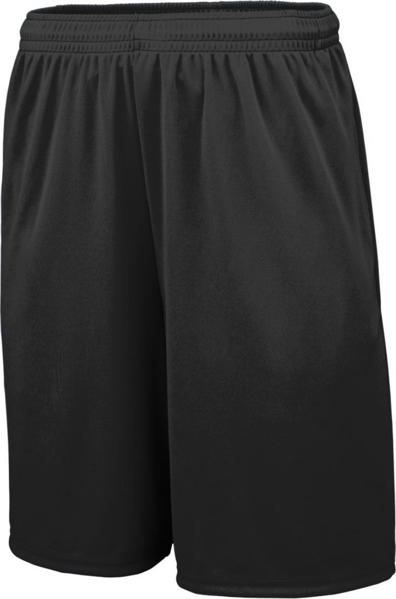 BLACK YOUTH TRAINING SHORT W/POCKETS