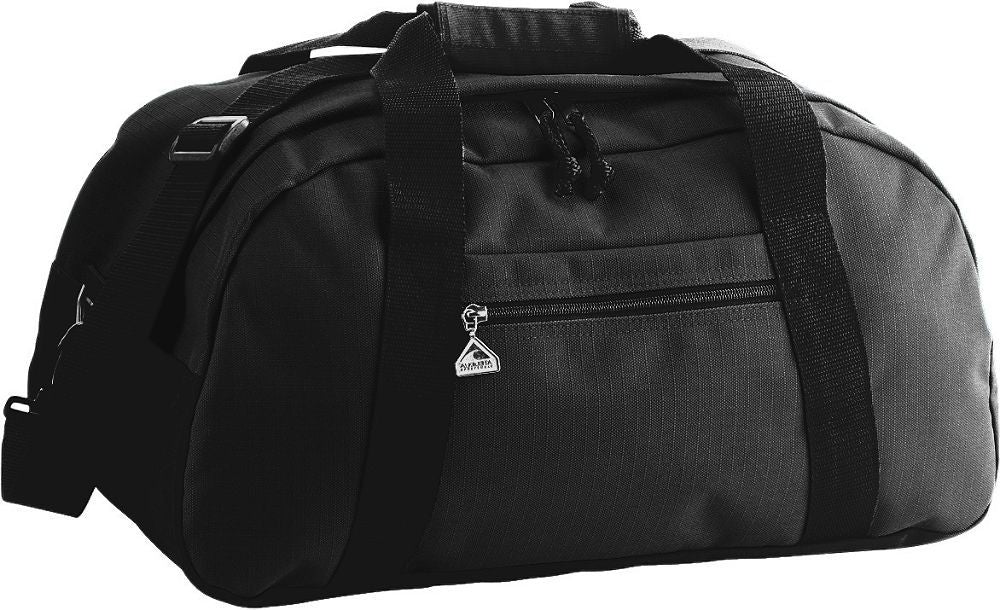 BLACK/BLACK LARGE RIPSTOP DUFFEL BAG