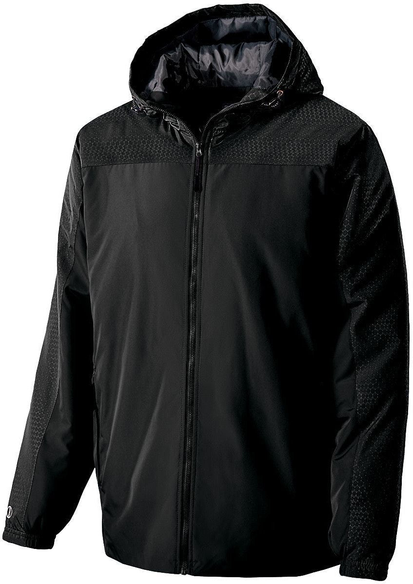 BLACK/CARBON YTH BIONIC HOODED JACKET
