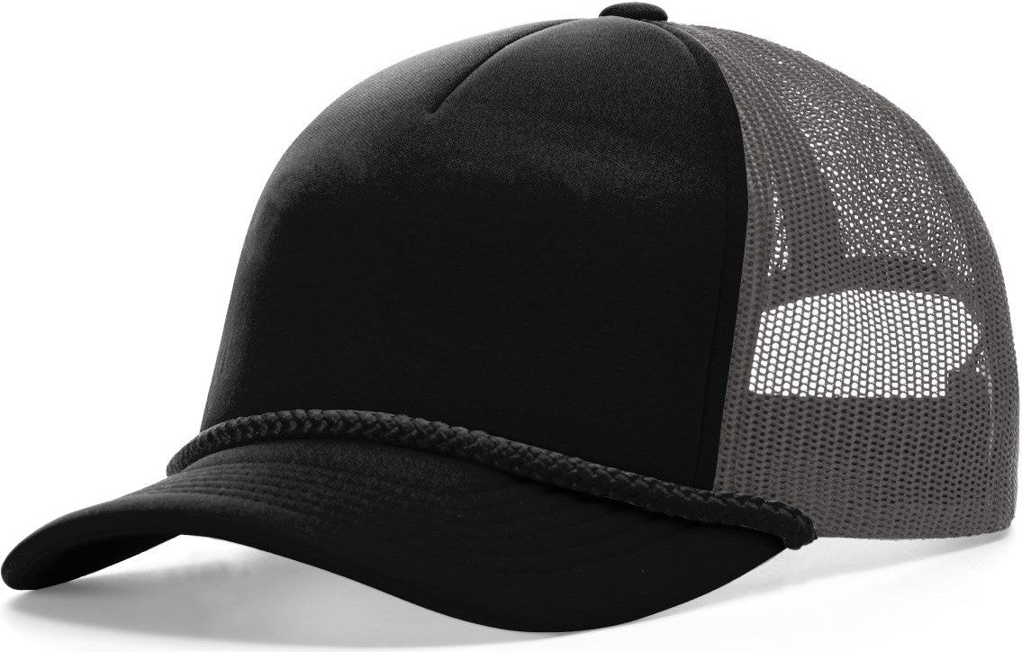 Black/Charcoal-Black Low Pro Foamie Trucker
