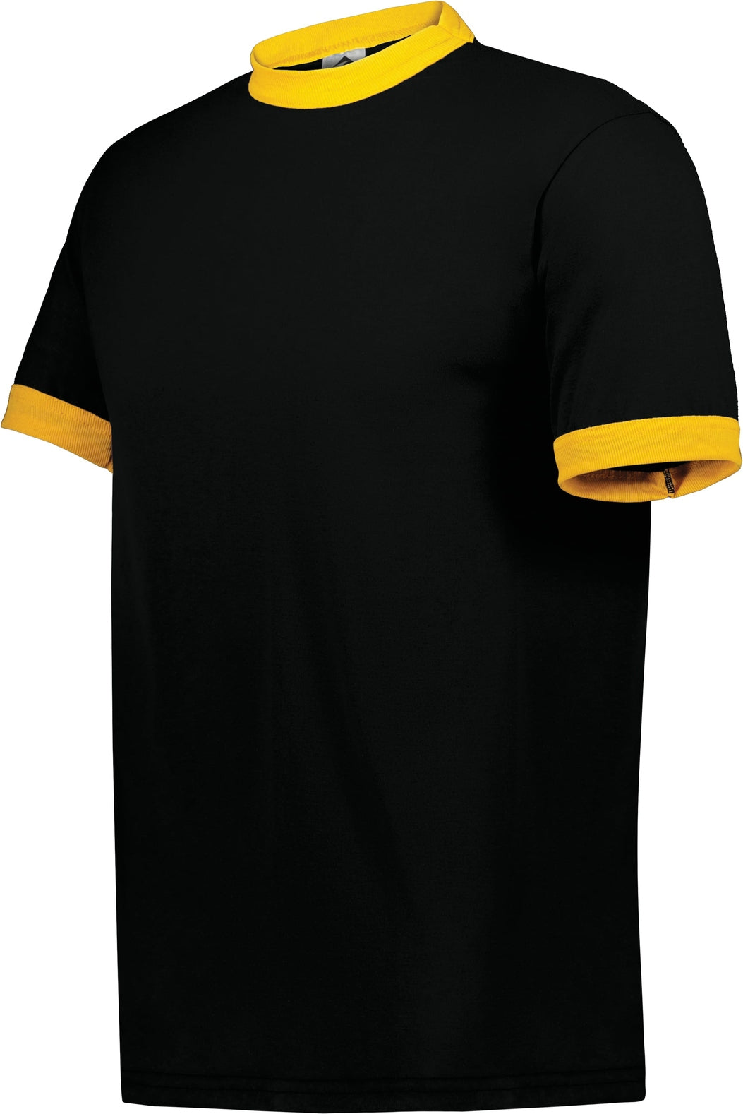 BLACK/GOLD ADULT RINGER T-SHIRT