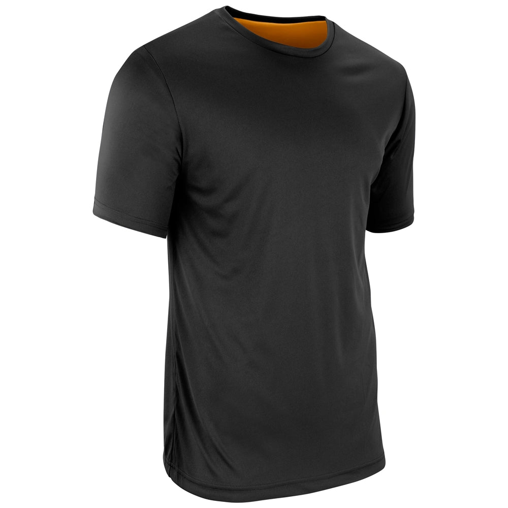 BLACK,GOLD Double Stock Z-Cloth, DRI-GEAR® Reversible Tee