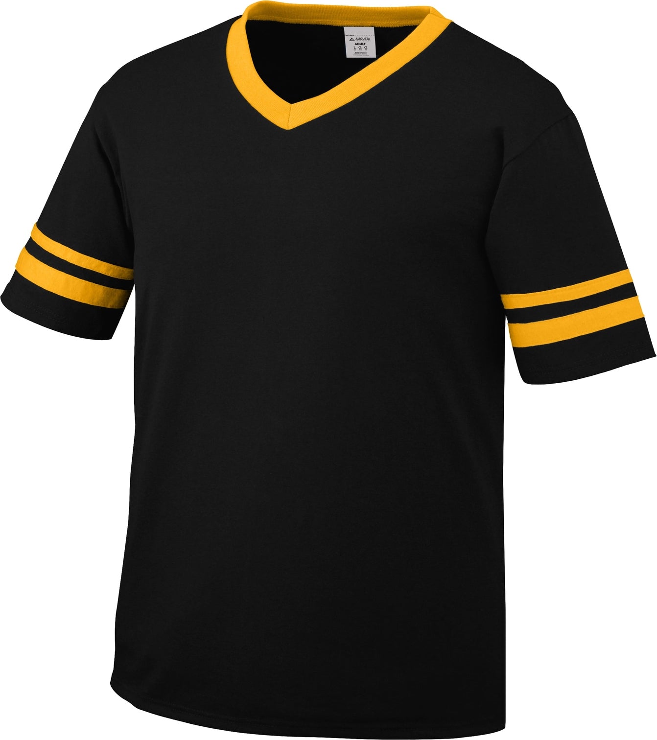 BLACK/GOLD SLEEVE STRIPE JERSEY