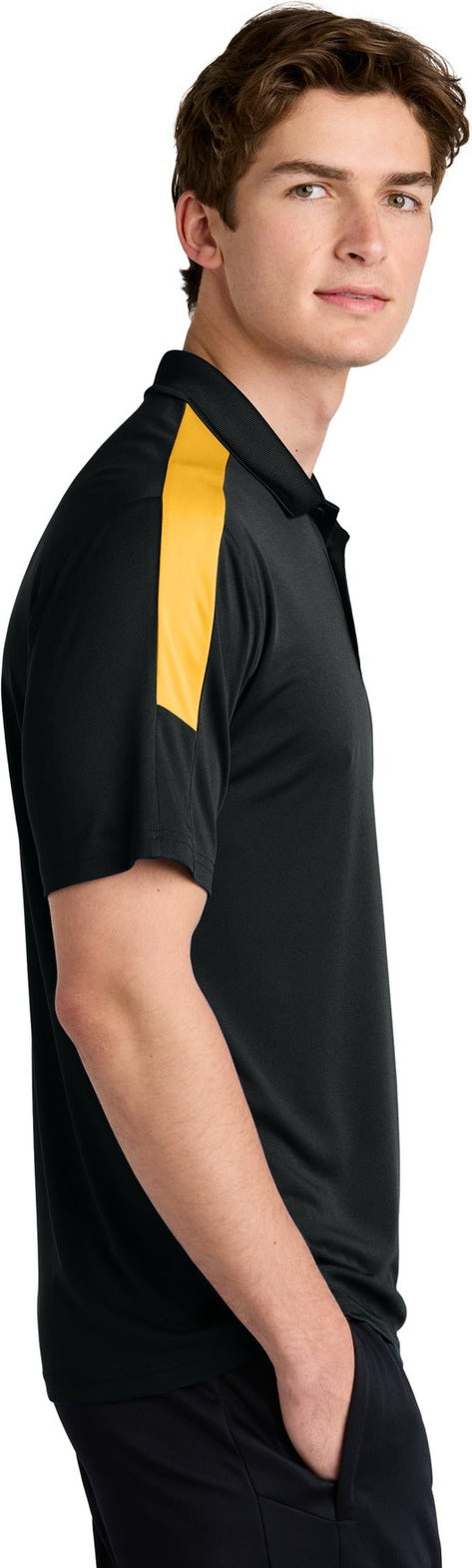 Black/Gold Sport-Tek Competitor United Polo ST104