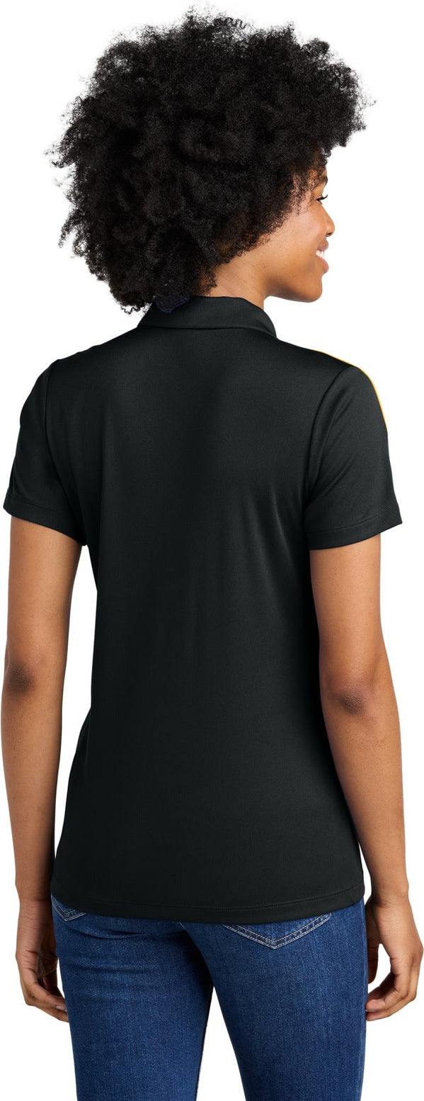 Black/Gold Sport-Tek Women's Competitor United Polo LST104