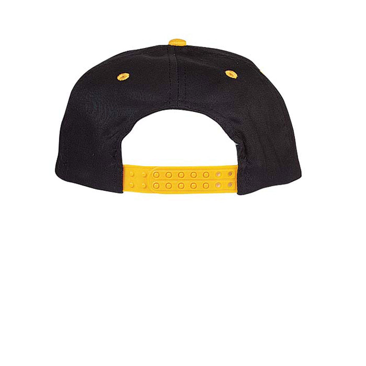 Black/Gold Youth 6 Panel Twill 2-Tone