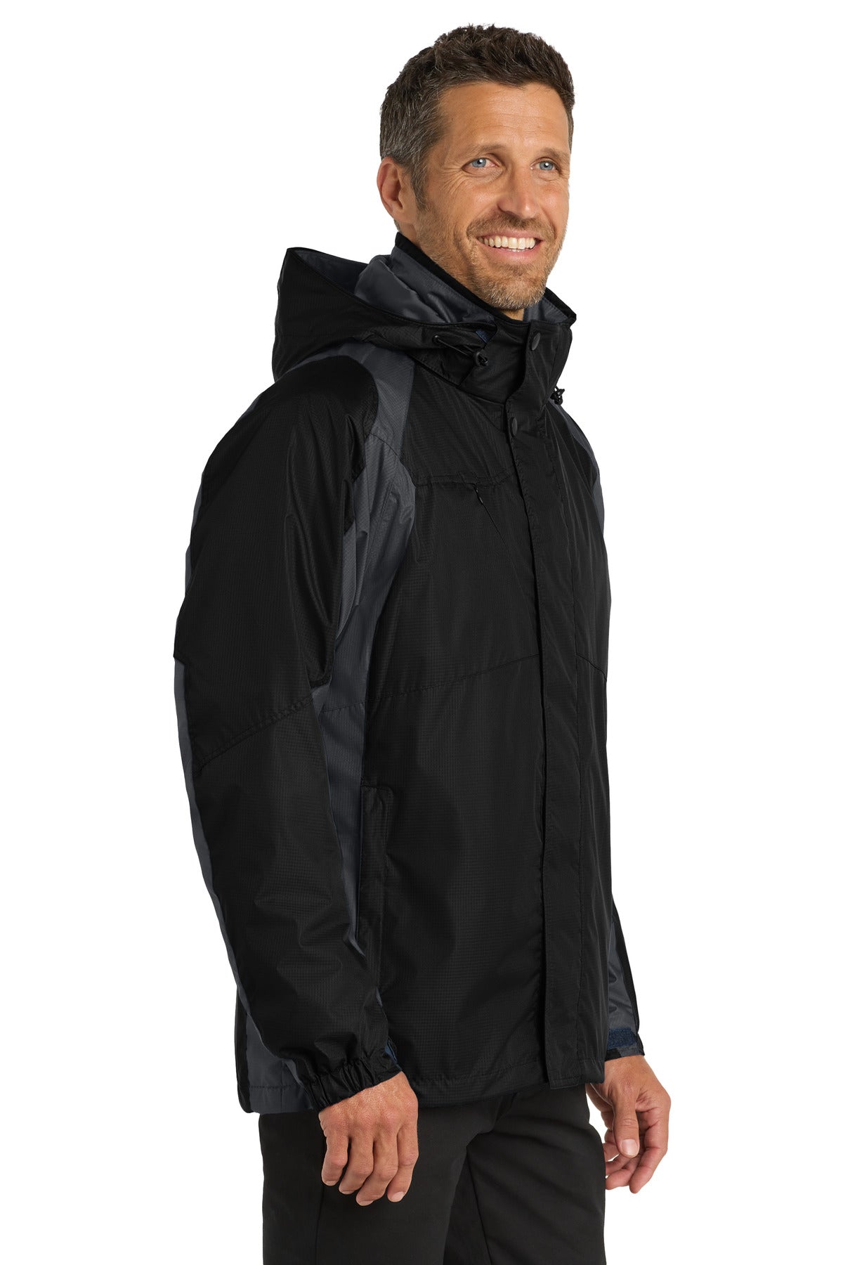 Black/Ink Grey Port Authority Ranger 3-in-1 Jacket. J310
