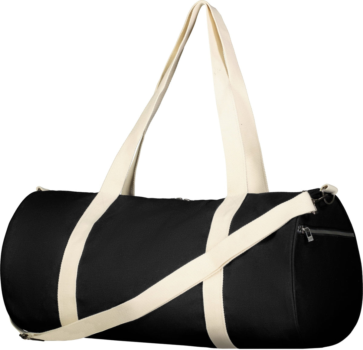 BLACK/NATURAL COURT DUFFLE