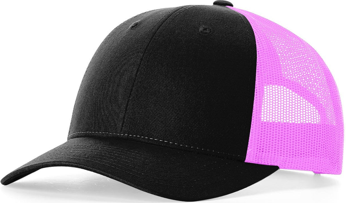 Black/Neon Pink Low Pro Trucker  grouped