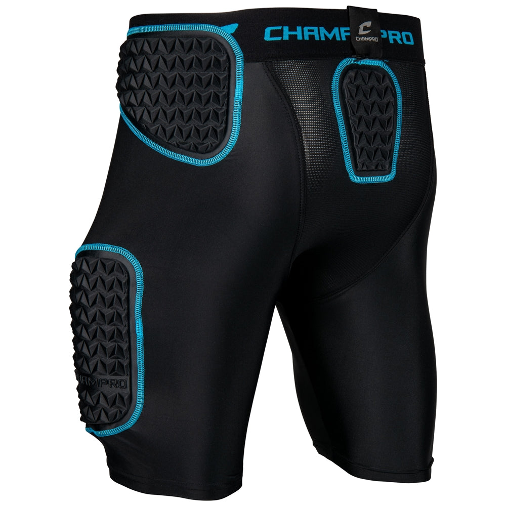 BLACK,OPTIC BLUE Bull Rush 5-Pad Girdle