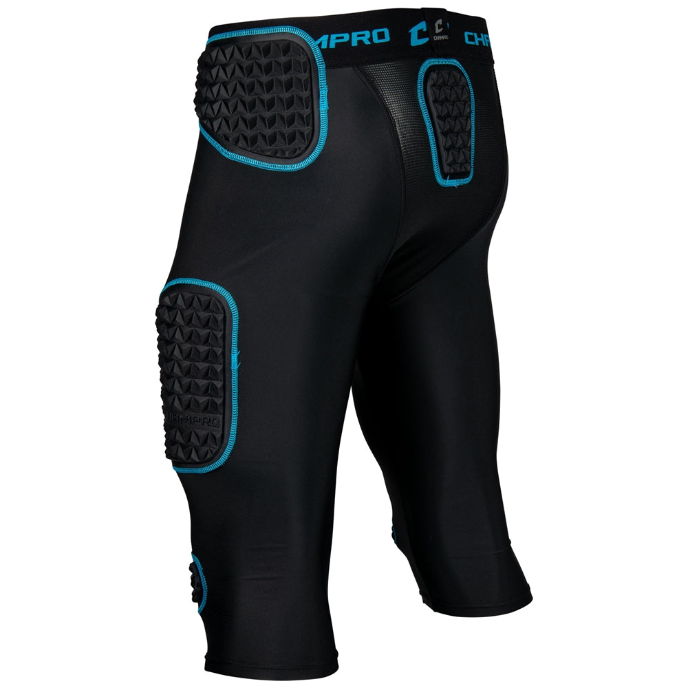 BLACK,OPTIC BLUE Bull Rush 7-Pad Girdle