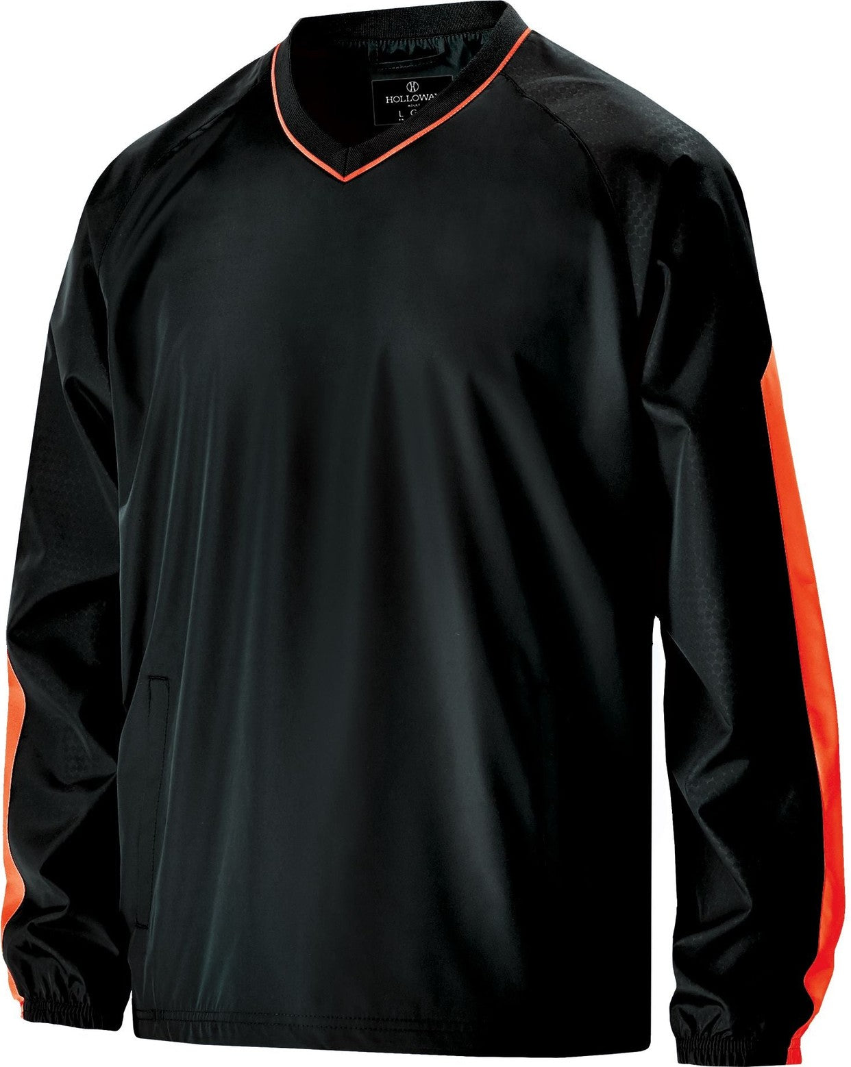 BLACK/ORANGE BIONIC PULLOVER WINDSHIRT