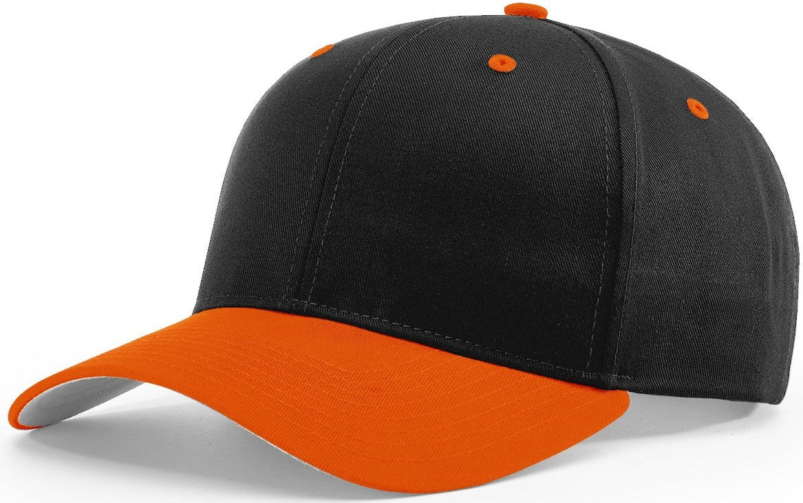 Black/Orange Pro Twill Snapback  grouped