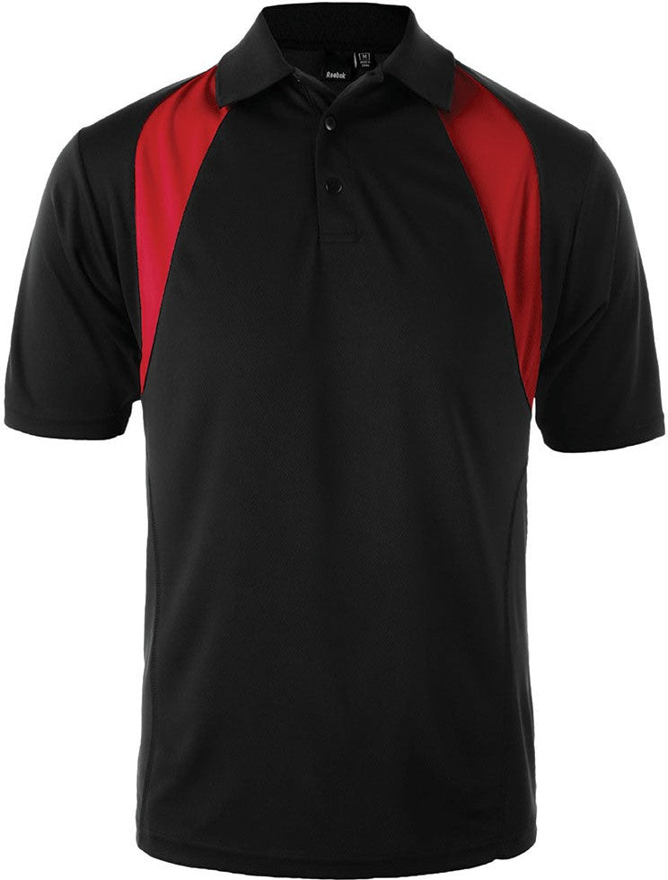 Black/Red Reebok Athletic Polo  grouped