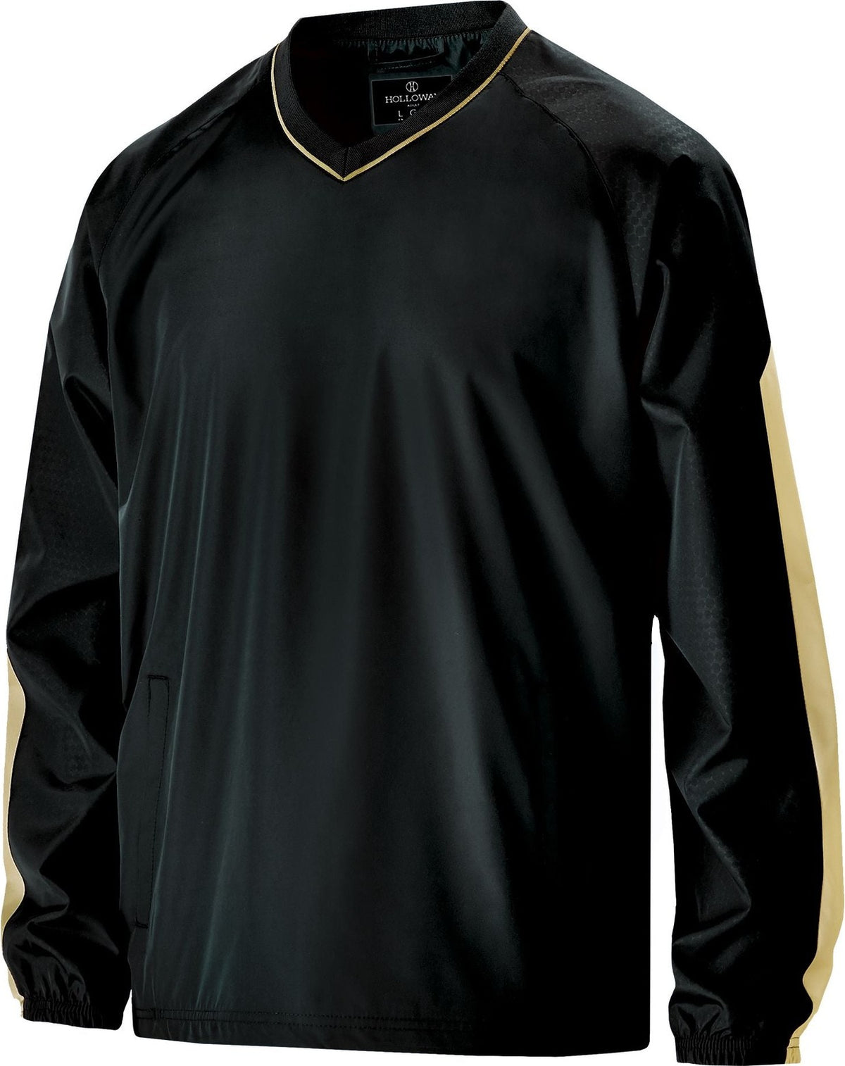 BLACK/VEGAS GOLD BIONIC PULLOVER WINDSHIRT