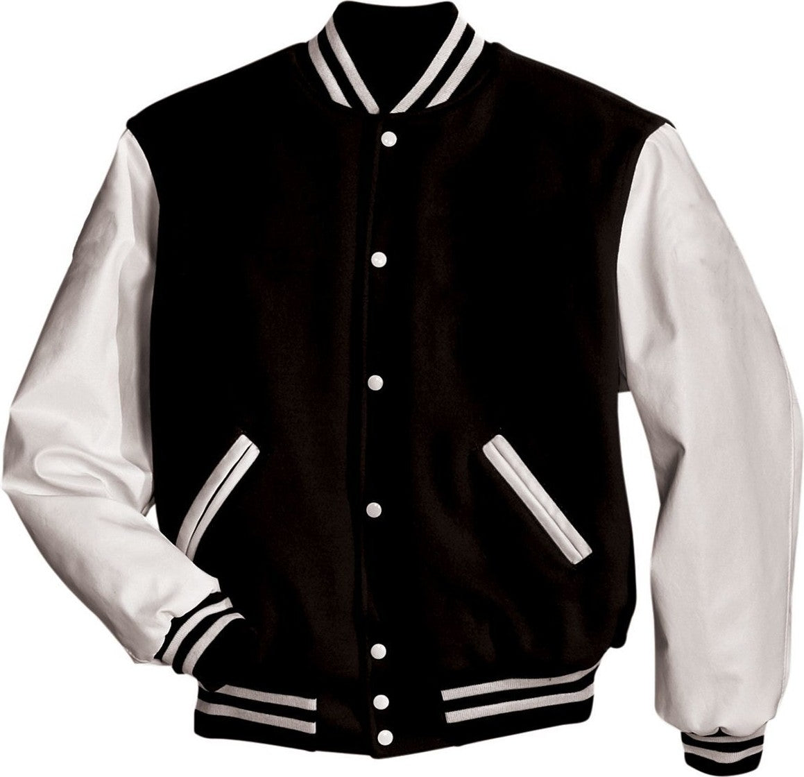 BLACK/WHITE AWARD WOOL JACKET