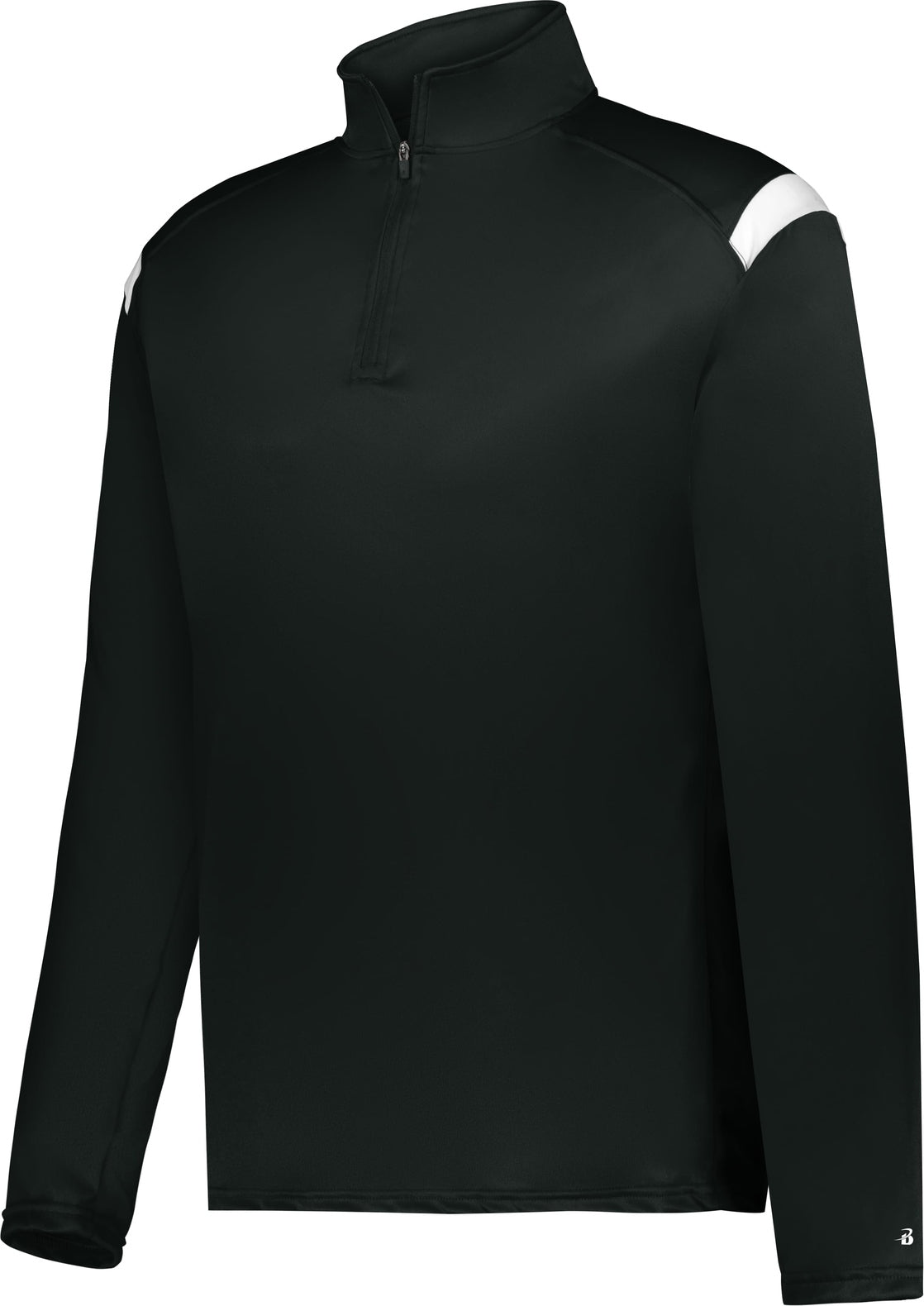 BLACK/WHITE (BA) ON THE RISE 1/4 ZIP