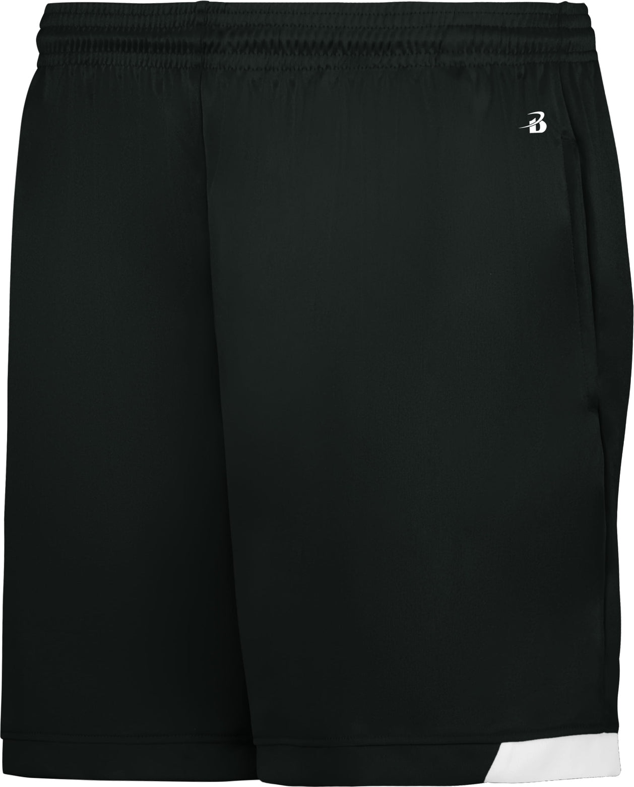 BLACK/WHITE (BA) ON THE RISE LDS PKT SHORTS