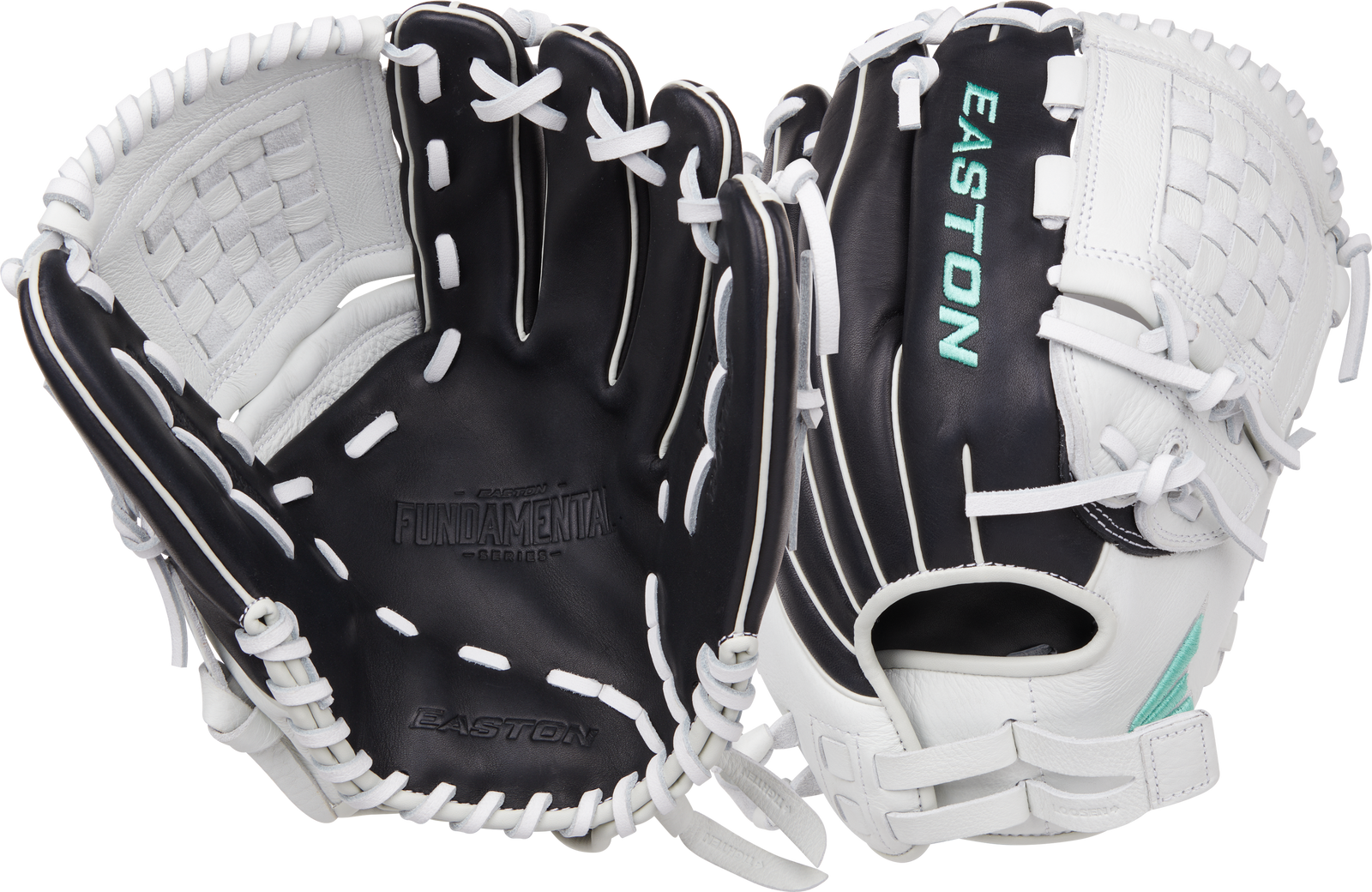 Black/White Easton Fundamental 12 in Softball  Glove, Utility  grouped