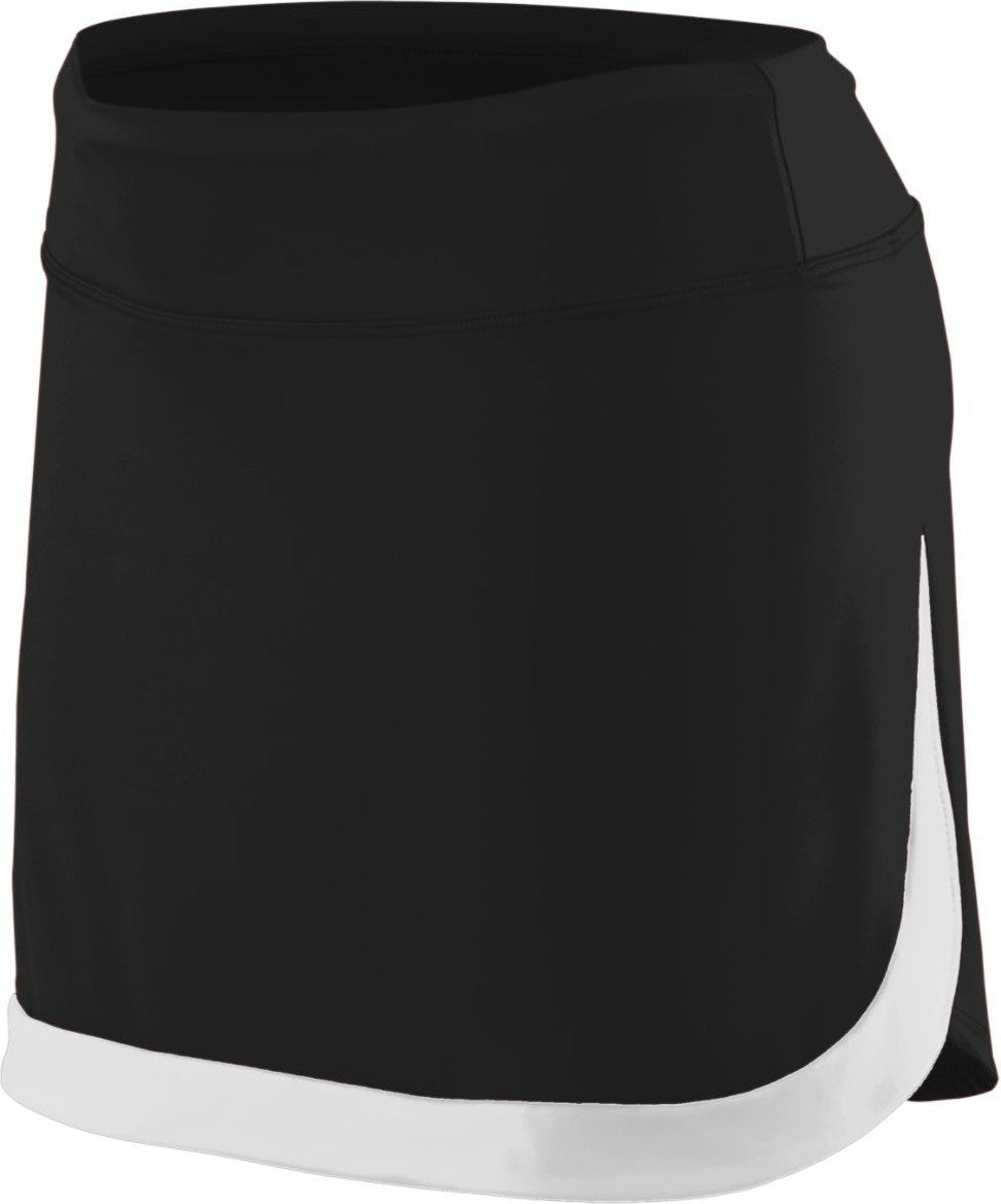 BLACK/WHITE GIRLS ACTION COLOR BLOCK SKORT