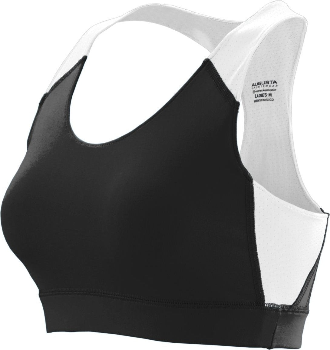 BLACK/WHITE LADIES ALL SPORT SPORTS BRA