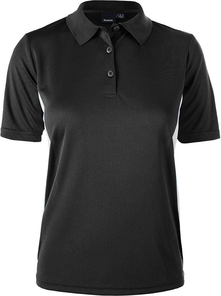 Black/White Ladies Reebok Athletic Polo  grouped