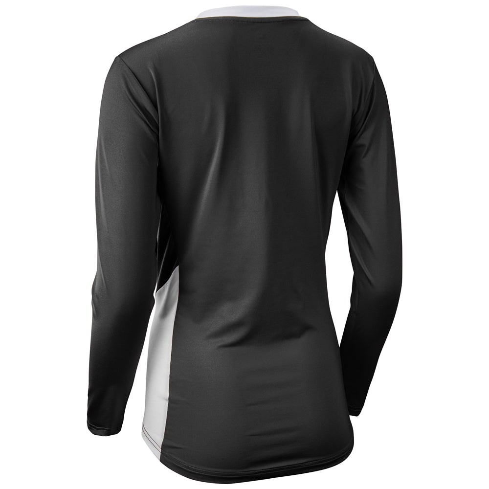 BLACK,WHITE Rally Long Sleeve Volleyball Jersey