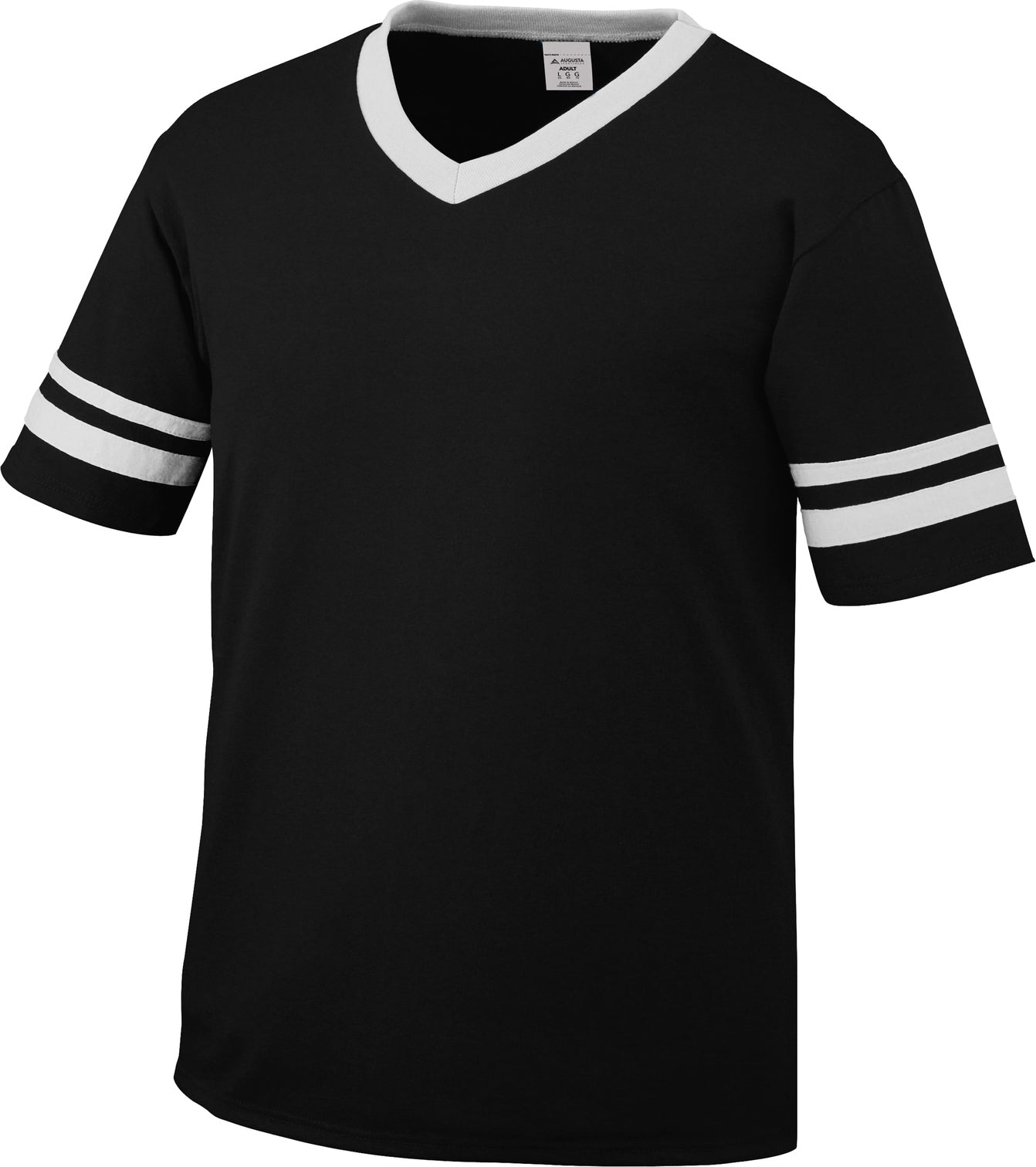 BLACK/WHITE YOUTH SLEEVE STRIPE JERSEY