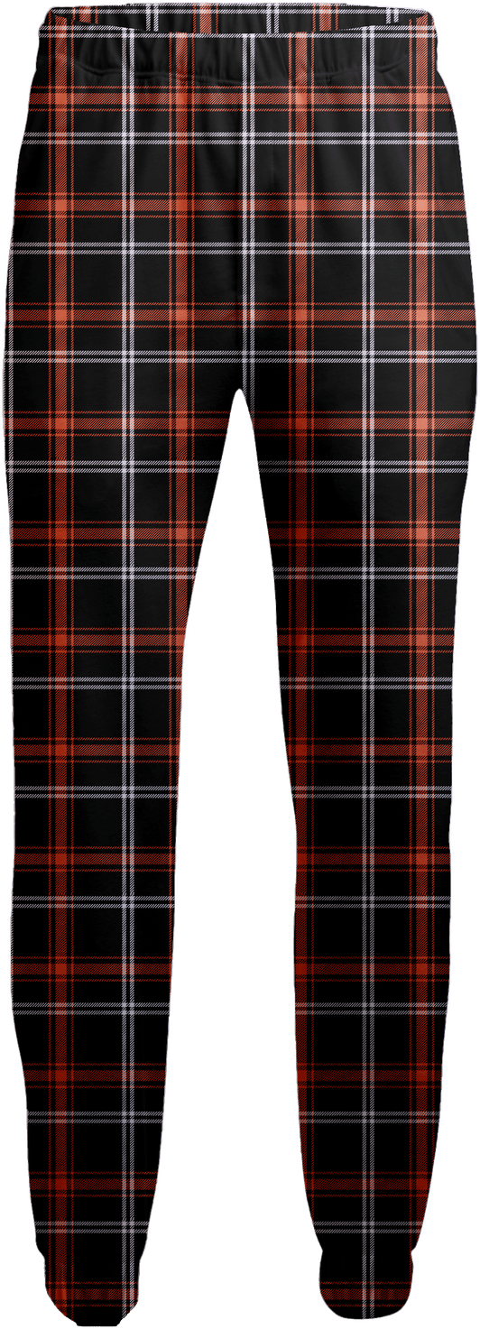 BLA/ORG/WHI BOXERCRAFT ADULT FLANNEL JOGGER  grouped