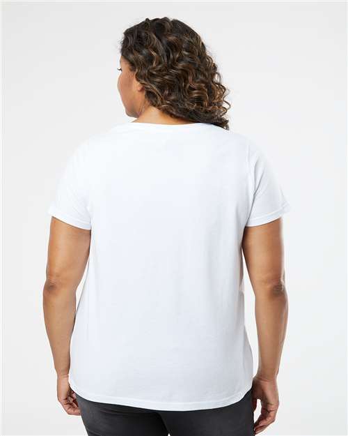 Blended White Curvy Collection Women's Fine Jersey Tee - 3816