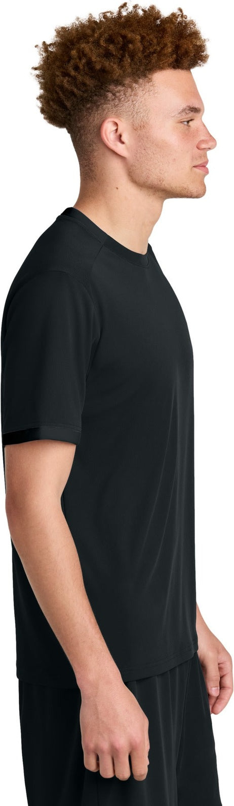 Blk/Blk Sport-Tek Club Short Sleeve Crew ST440