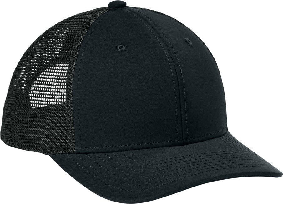 Blk/Blk Sport-Tek Club Trucker Cap STC46