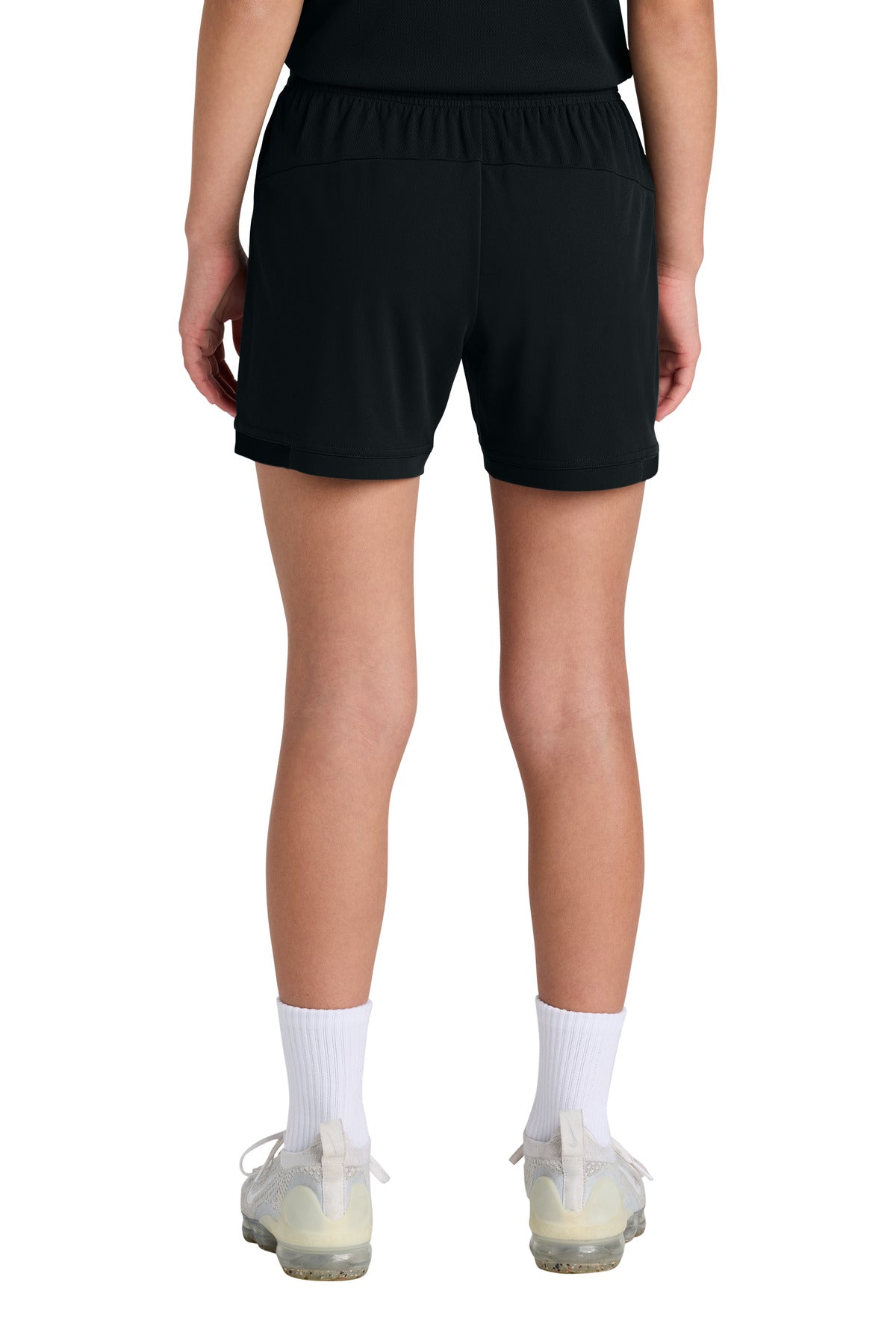 Blk/Blk Sport-Tek Youth Club 5" Short YST442