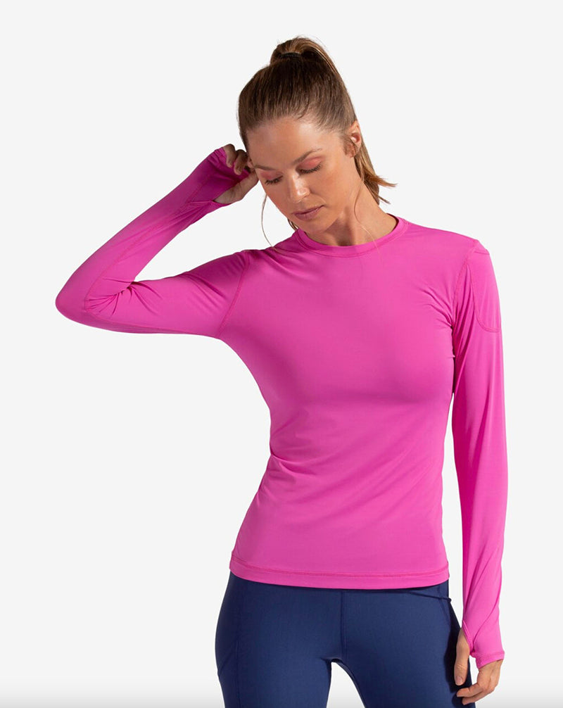Bloquv 24/7 Long Sleeve Top (w) (pink)