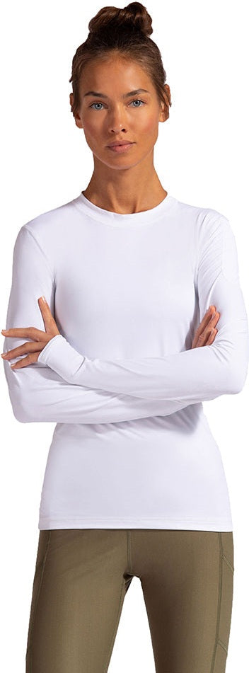 Bloquv 24/7 Long Sleeve Top (w) (white)