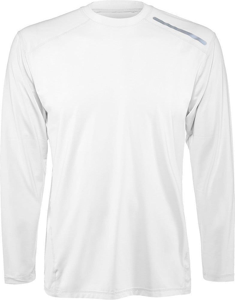 Bloquv Jet Long Sleeve Tee (m) (white)