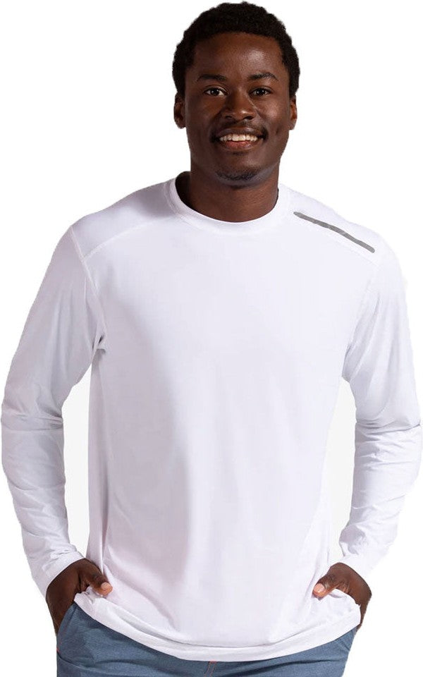 Bloquv Jet Long Sleeve Tee (m) (white)
