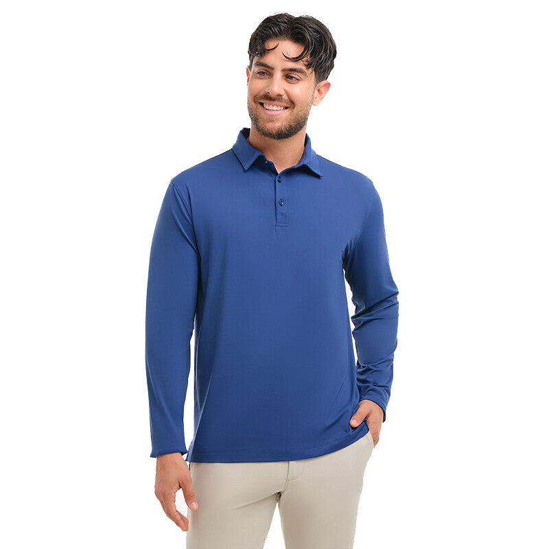 Bloquv Long Sleeve Polo 2.0 - Nvy / s