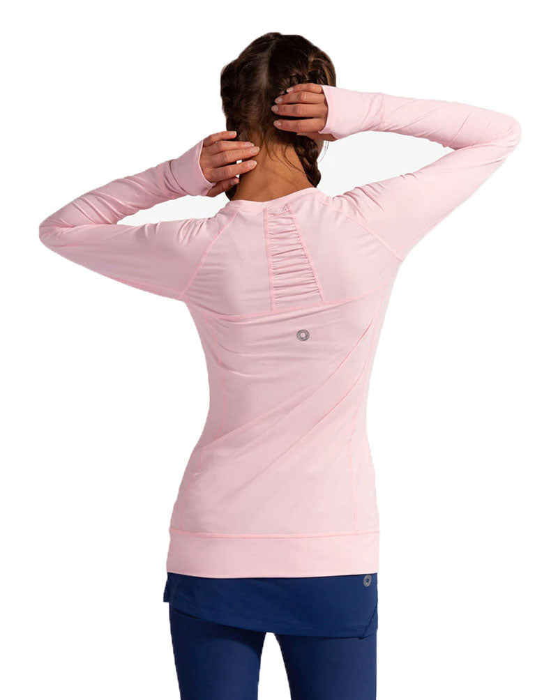 Bloquv Long Sleeve Pullover (w) (pink)