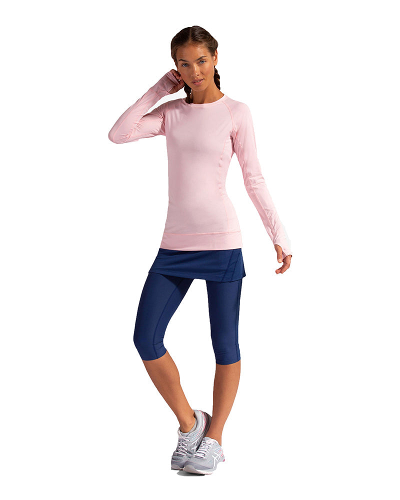 Bloquv Long Sleeve Pullover (w) (pink) - Pnk / Xs