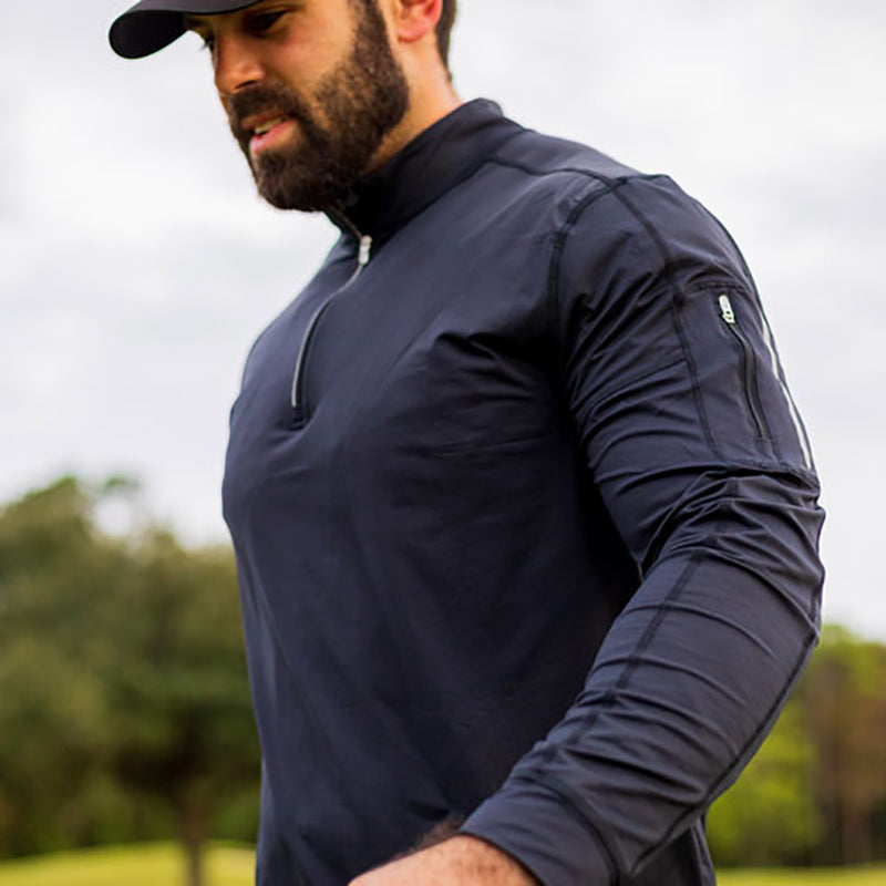 Bloquv Mock Zip Top