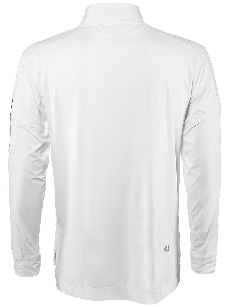 Bloquv Mock Zip Top (m) (white)